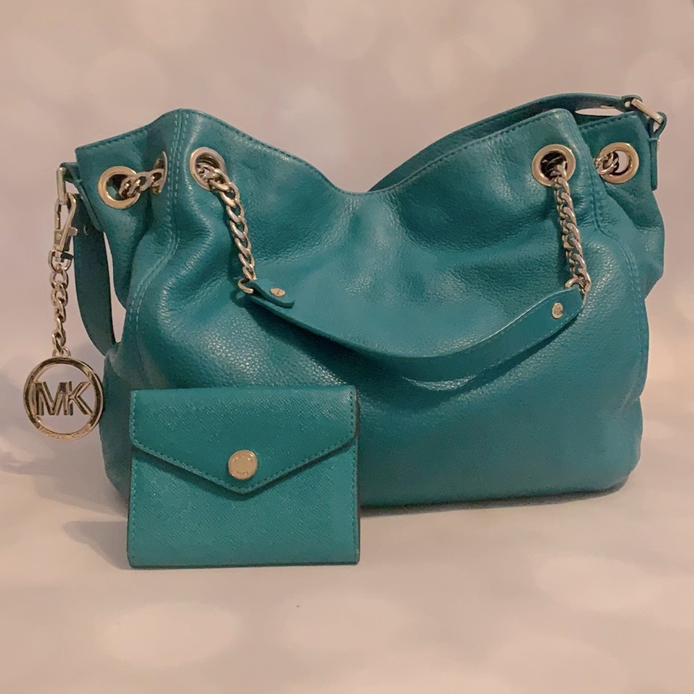Michael Kors Leather Purse with Mini Matching Wallet